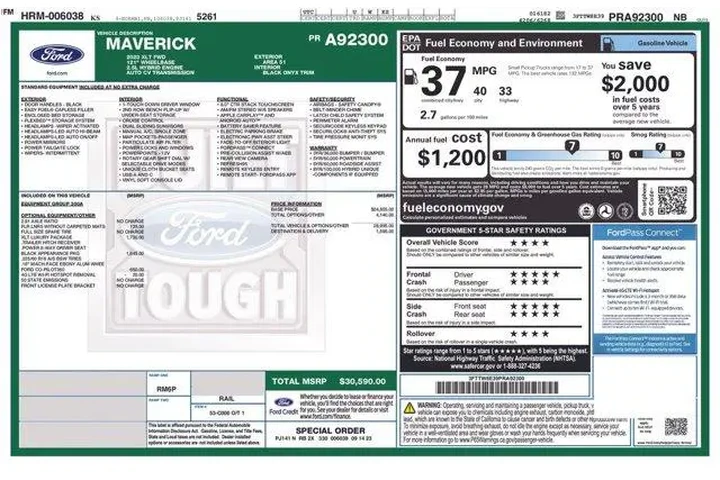 $28328 : Ford Maverick 2023 XLT 4dr S image 1
