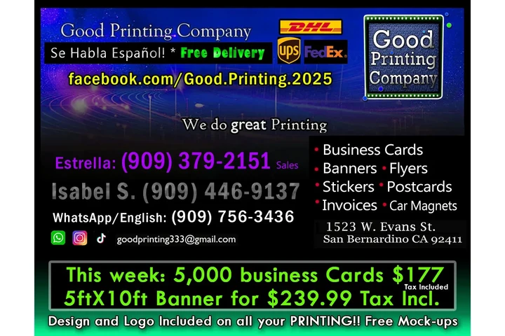 5,oooTarjetas/Buss.Cards $177 image 1