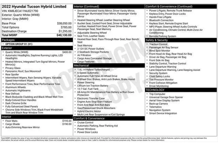$22499 : Hyundai TUCSON Hybrid 2022 A image 5