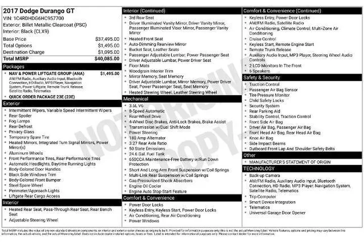 $13200 : Dodge Durango 2017 GT 4dr SU image 4