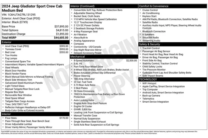 $33896 : Jeep Gladiator 2024 4x4 Texa image 2