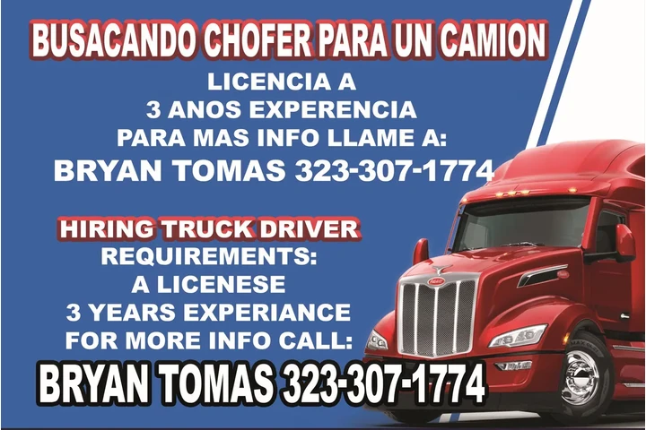 BUSCANDO CHOFER PARA UN CAMION image 1