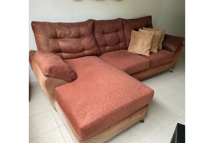 $600000 : Venta sofá en L, color café image 2