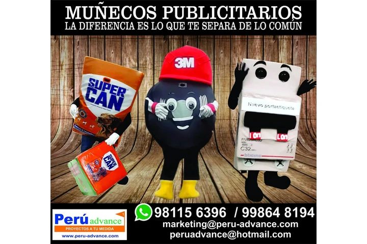 Muñecos Publicitarios en finos image 8