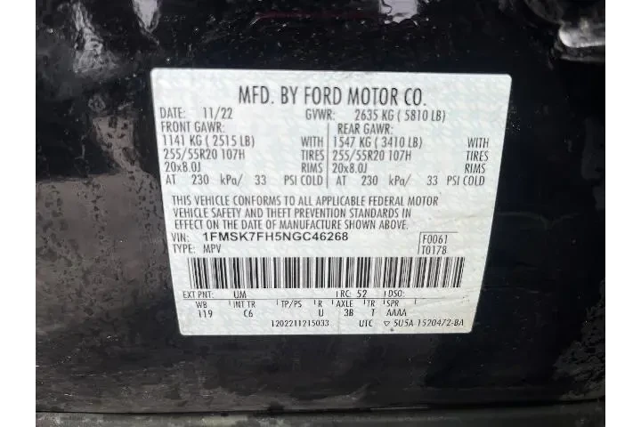 $28481 : Ford Explorer 2022 Limited 4 image 5