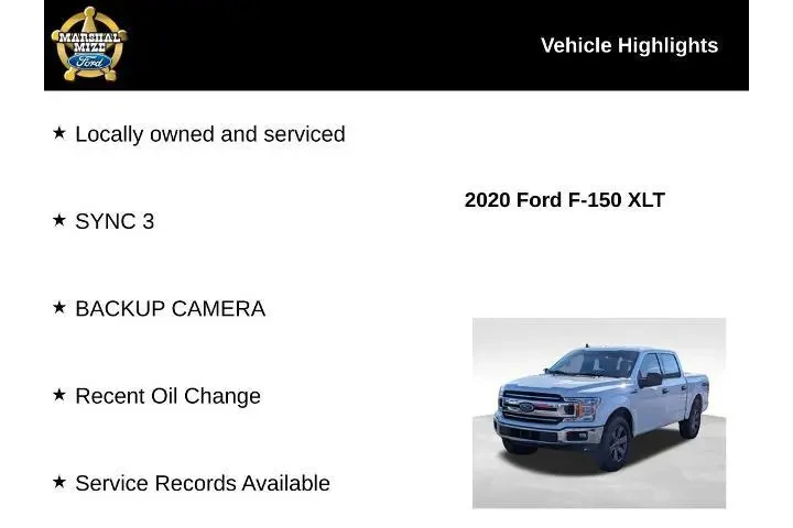 $28305 : Ford F-150 2020 4x4 XLT 4dr image 2