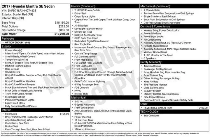 $12930 : Hyundai ELANTRA 2017 SE 4dr image 2