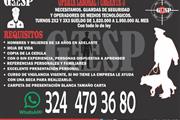 Oferta laboral, vigilantes en Bogota