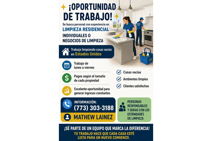 OPORTUNIDAD DE TRABAJO image 1