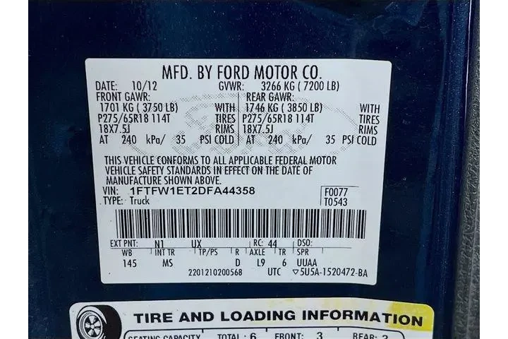 $6975 : Ford F-150 2013 4x4 XLT 4dr image 6