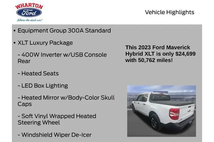 $24699 : Ford Maverick 2023 Lariat 4d image 7