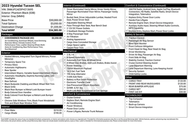 $30600 : Hyundai TUCSON 2023 AWD SEL image 6