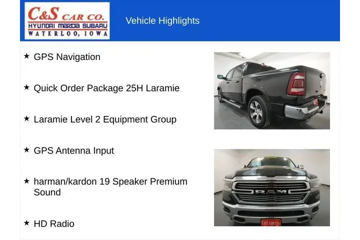 $21900 : Ram 1500 2019 4x4 Laramie 4d image 7