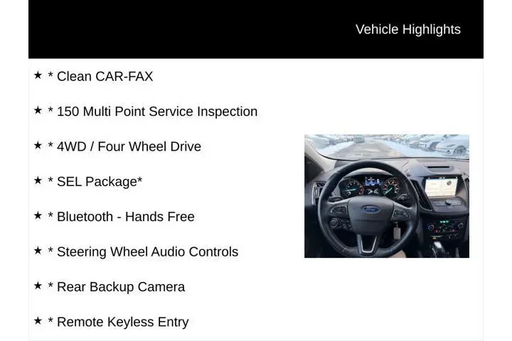 $11500 : Ford Escape 2018 AWD SEL 4dr image 2