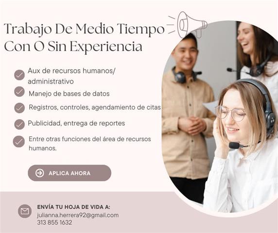 trabajo de medio tiempo image 1