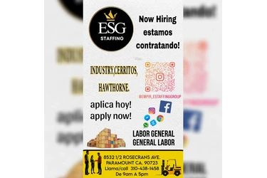 TRABAJO! CIUDAD INDUSTRY en Los Angeles