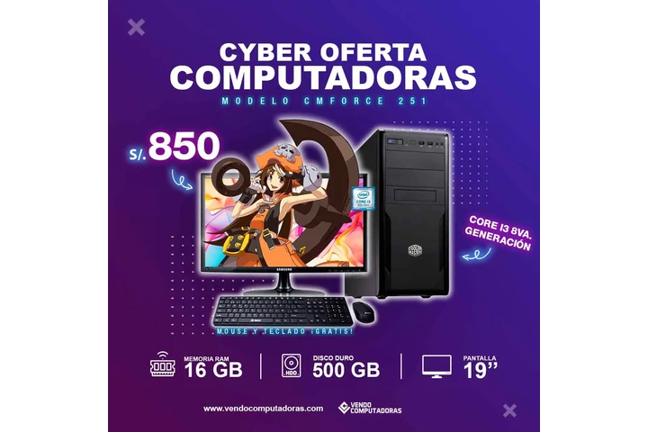 Computadora Intel Core i3 8va. image 4