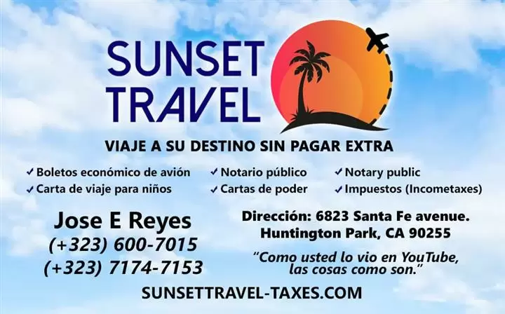 Sunset Travel-Especiales image 1