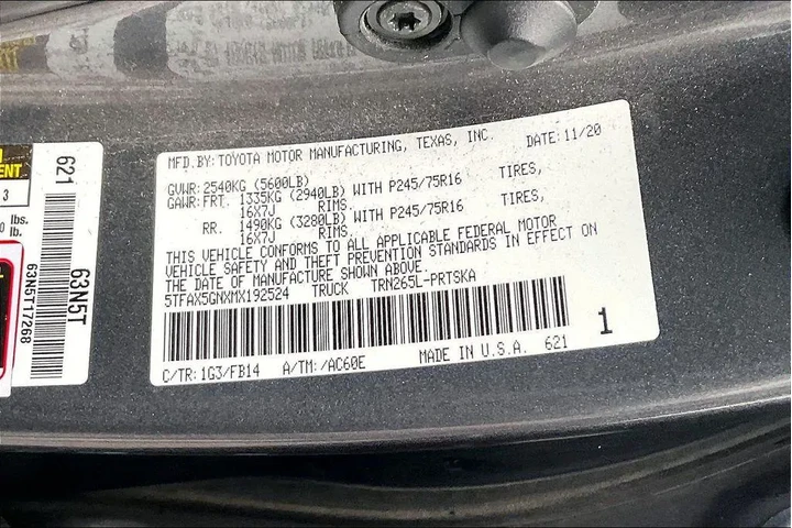 $29091 : Toyota Tacoma 2021 4x2 SR 4d image 6