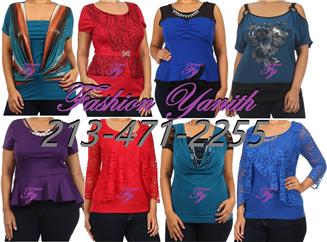 BLUSA PLUS SIZE MAYOREO AZ][]\ image 1