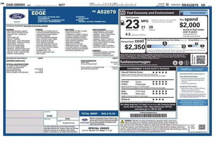 $26995 : Ford Edge 2024 AWD Titanium image 2