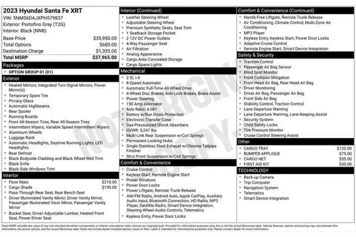 $23000 : Hyundai SANTA FE 2023 AWD XR image 7