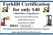 Forklift Cert/ License en Los Angeles