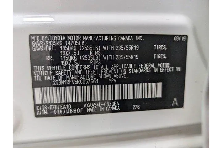 $29340 : Toyota RAV4 2019 AWD Limited image 10