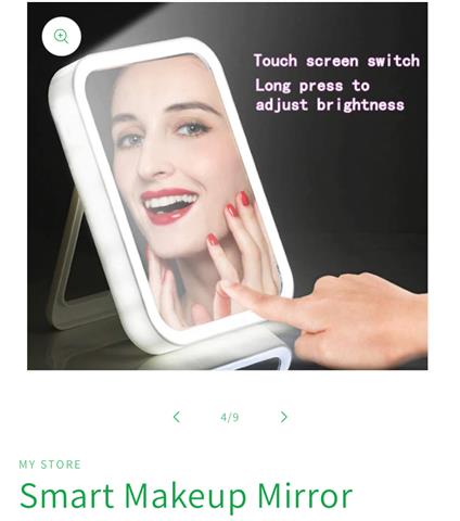 LED make up mirror image 2