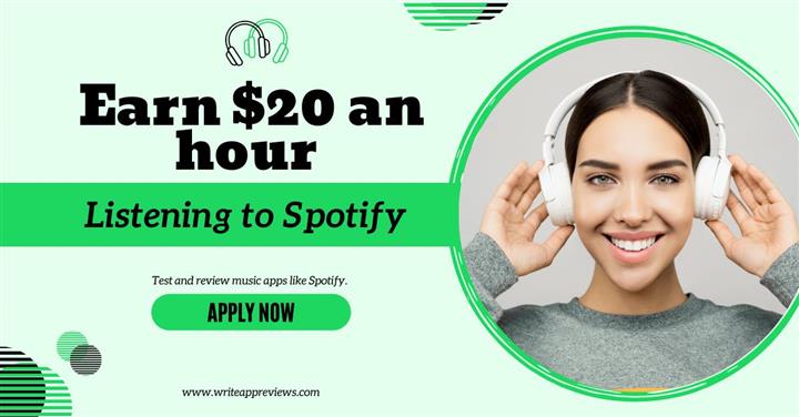 Earn $20\hr listening to Spoti image 1