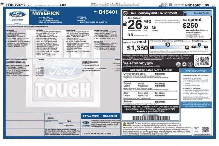 $21566 : Ford Maverick 2022 XL 4dr Su image 2