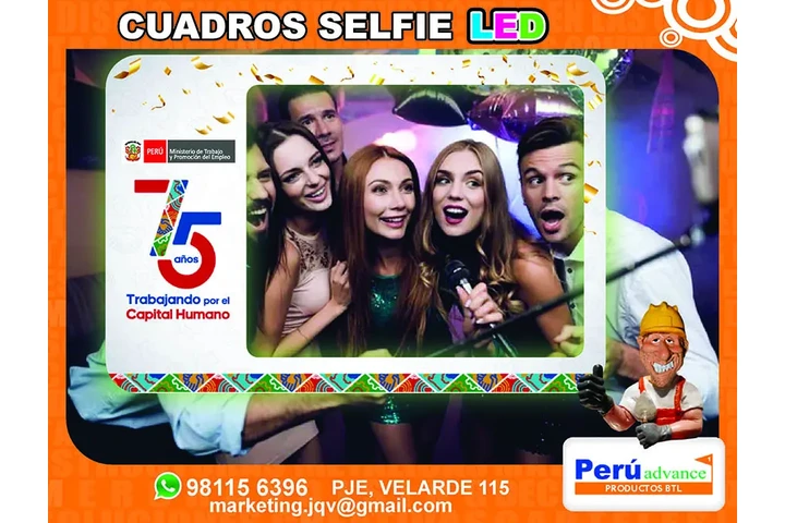 CUADRO SELFIE  CON LUZ "LED image 7