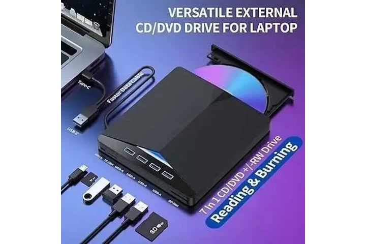 in-1 USB 3.0 External DVD/CD D image 2