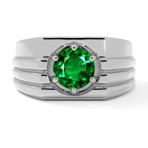 $5494 : Discount on mens emerald rings image 1