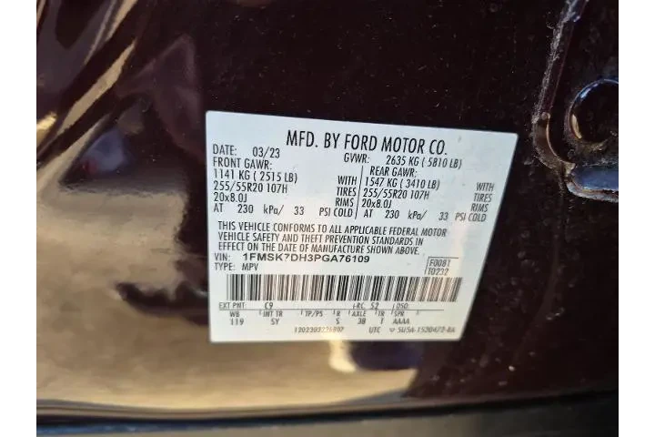 $28981 : Ford Explorer 2023 XLT 4dr S image 5