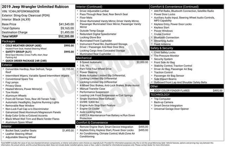 $34844 : Jeep Wrangler Unlimited 2019 image 2