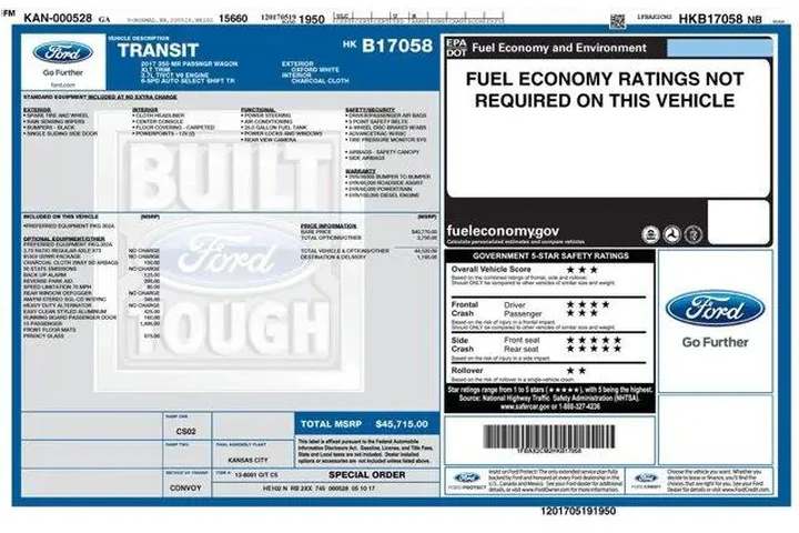 $20995 : Ford Transit 2017 350 XL 3dr image 2