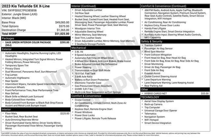 $34152 : Kia Telluride 2023 AWD SX X- image 6