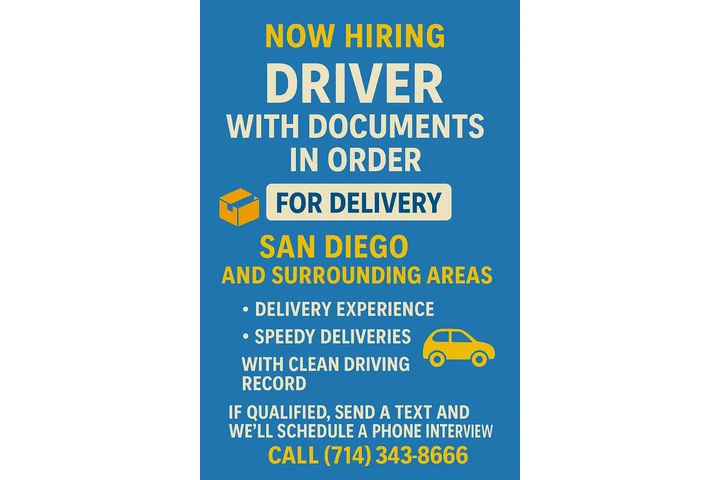 SE SOLICITA CHOFER/NOW HIRING image 2
