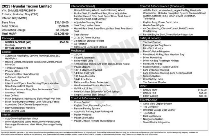 $26988 : Hyundai TUCSON 2023 Limited image 4