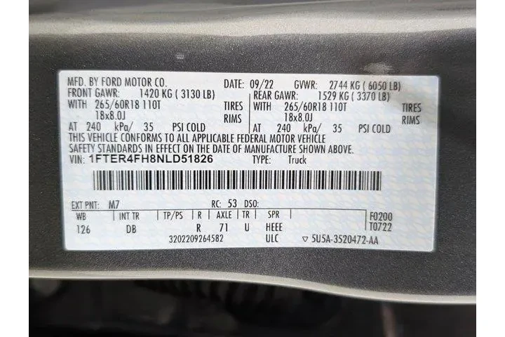 $28846 : Ford Ranger 2022 4x4 Lariat image 9