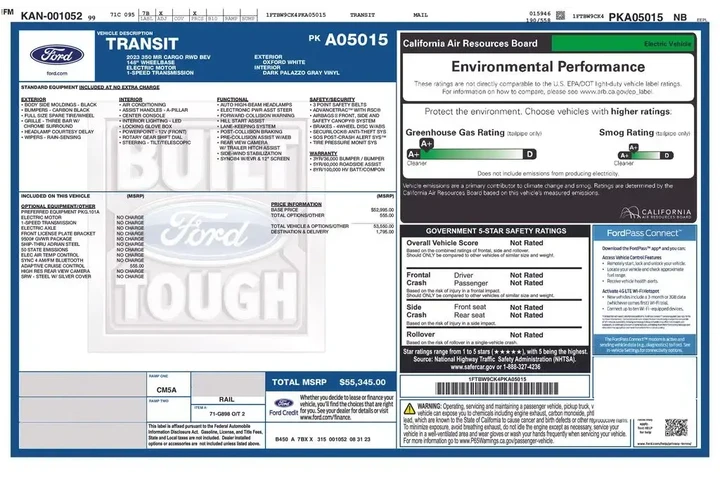 $30634 : Ford E-Transit 2023 350 3dr image 2