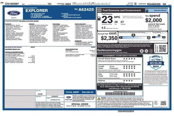 $24190 : Ford Explorer 2024 AWD Base image 7