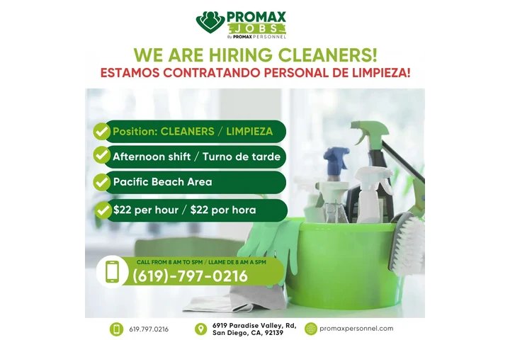 CONTRATANDO URGENTE! $22/H image 1