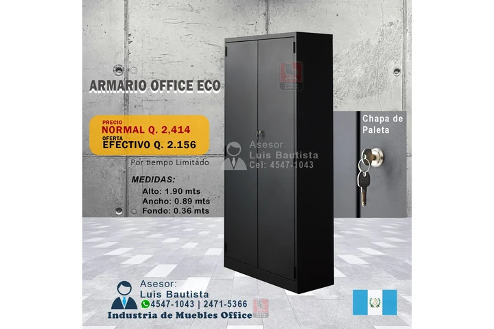 $2205 : ARMARIO OFFICE CHAPA DE PALETA image 1