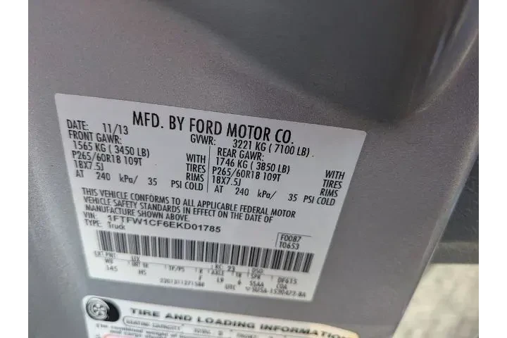 $13900 : Ford F-150 2014 4x2 XL 4dr S image 7