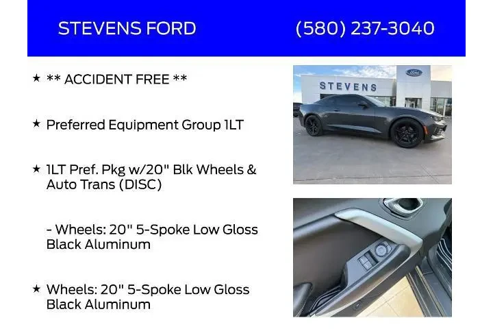 $16999 : Chevrolet Camaro 2017 LT 2dr image 6