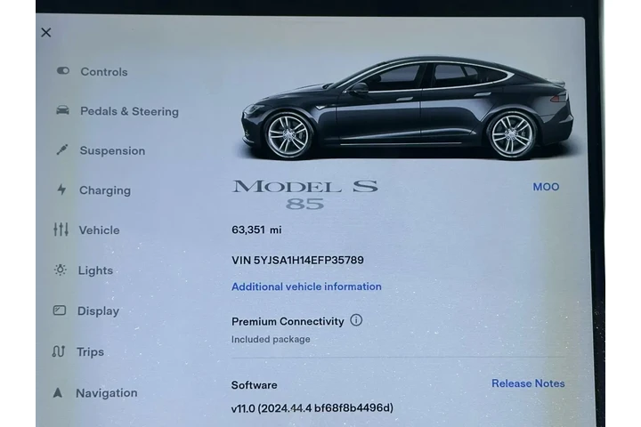 2014 TESLA MODEL S SEDAN 4D image 2