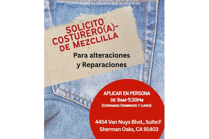 COSTURERO(A) de Mezclilla image 1