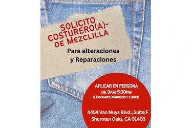 COSTURERO(A) de Mezclilla en Los Angeles